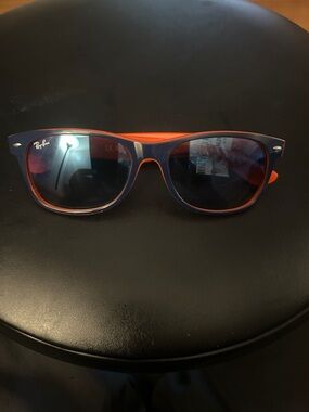 Ray-Ban Orange and Black Wayfarer Sunglasses